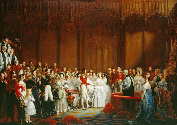 Mariage de la Reine Victoria et du prince Albert - d'après un dessin de Sir Georges Hayter